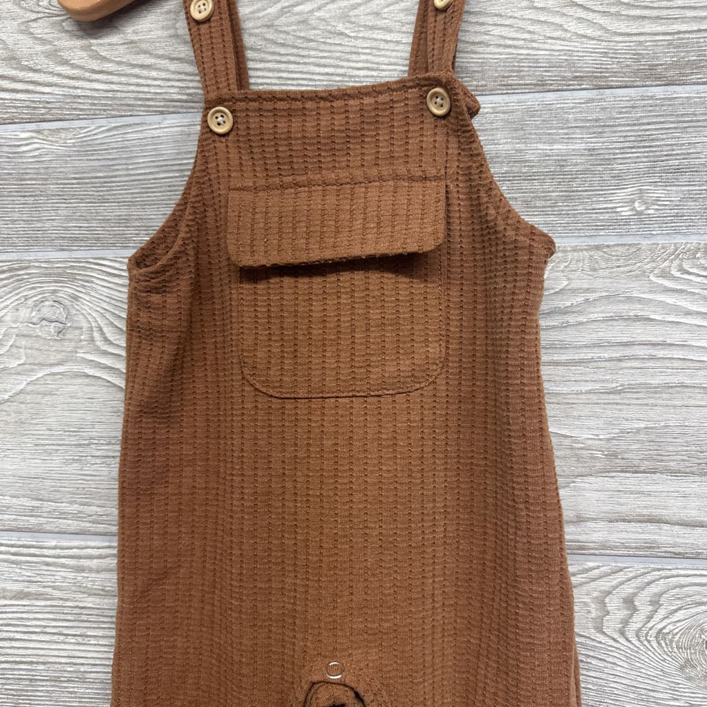 Waffle Knit Overalls 6-12M