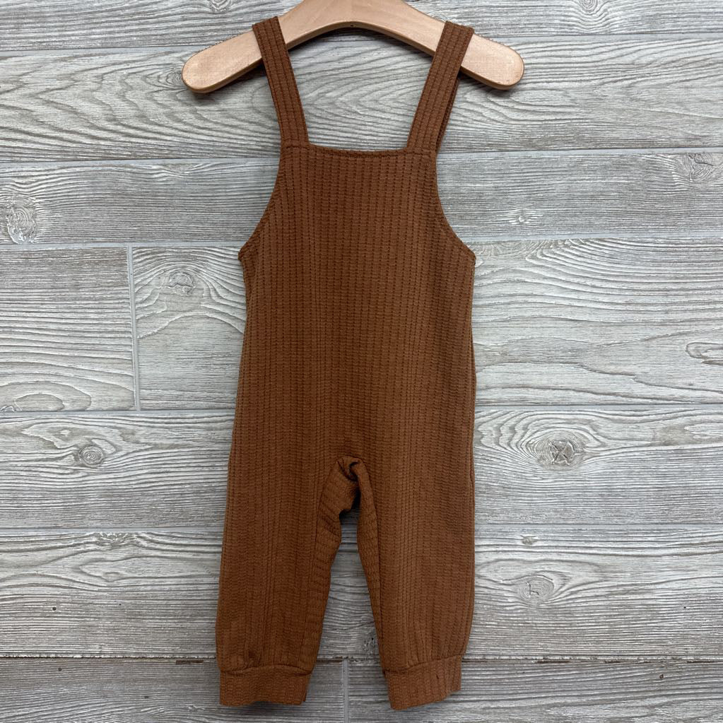 Waffle Knit Overalls 6-12M