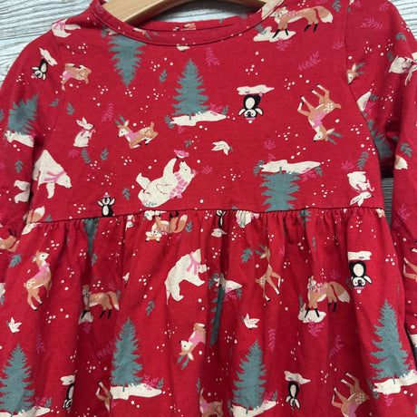 LS Dress Reindeer Polar Bears 5T