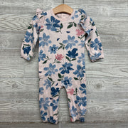 Nw/oT LS Flutter Sleeve Outfit Flowers 6-9M