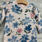 Nw/oT LS Flutter Sleeve Outfit Flowers 6-9M