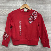 NEW Crewneck Embroidered Hearts 7-8