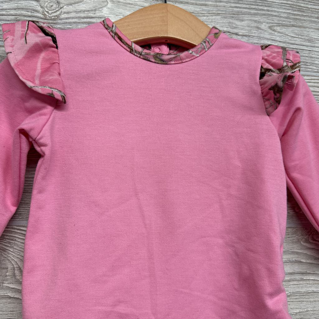 LS French Terry Bodysuit Camo 12M