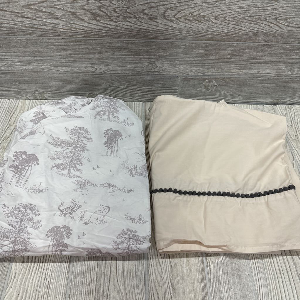 Classic Pooh Honey Fun Quilt, Sheet & Crib Skirt