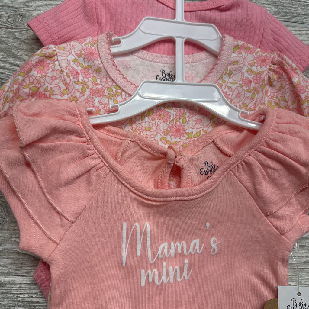 NEW 3 Pk Bodysuits Mama Mini 9M