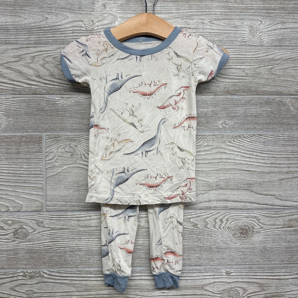 2 Pc Bamboo Pj Dinosaurs 12M