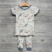 2 Pc Bamboo Pj Dinosaurs 12M