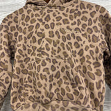 Minimal Hoodie & Sweatpants Leopard Print 7-8
