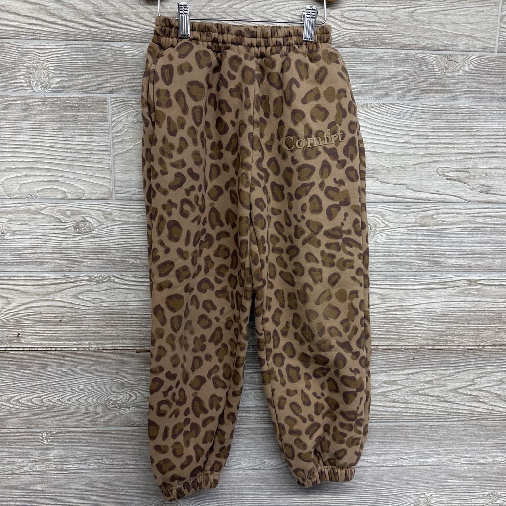 Minimal Hoodie & Sweatpants Leopard Print 7-8