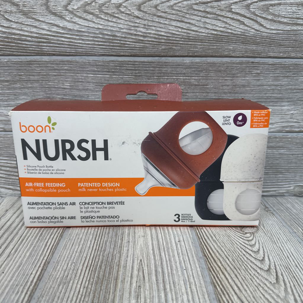 NEW 3 Pk Nursh Bottles