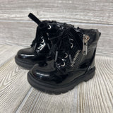 Patent Leather Side Zip Boots 4c