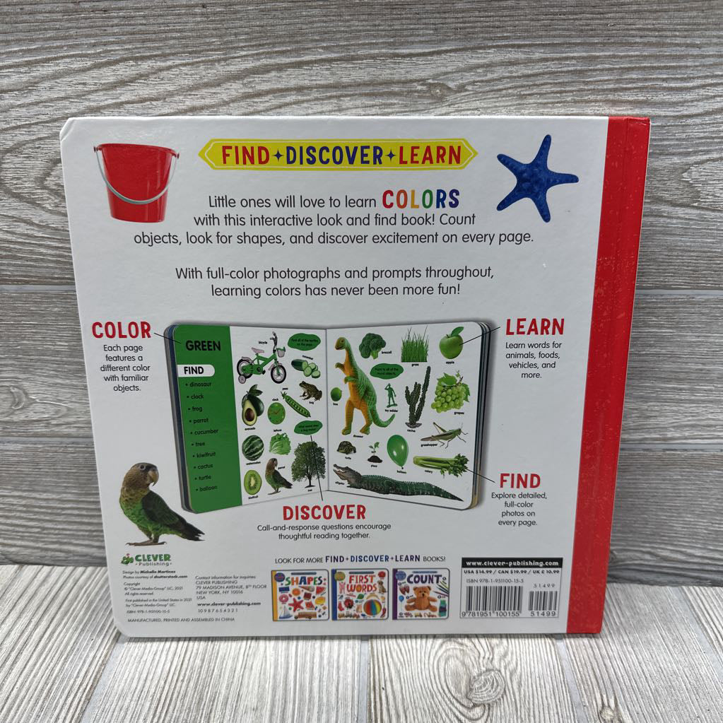 Find Discover Learn Colors Board Book