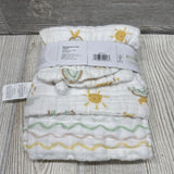 NEW 2 Pk Convertible Muslin Burp Cloth
