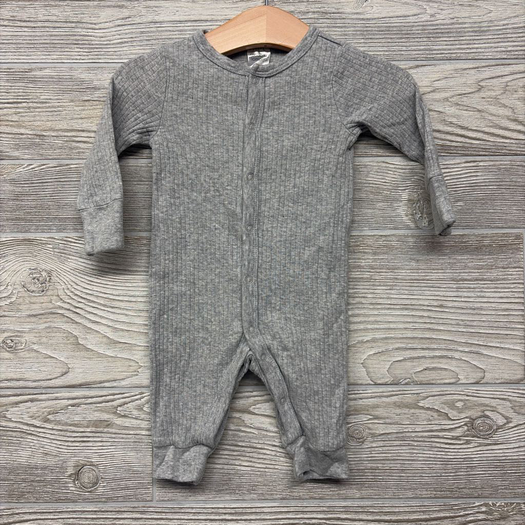 LS Ribbed Snap Outfit 0-3M