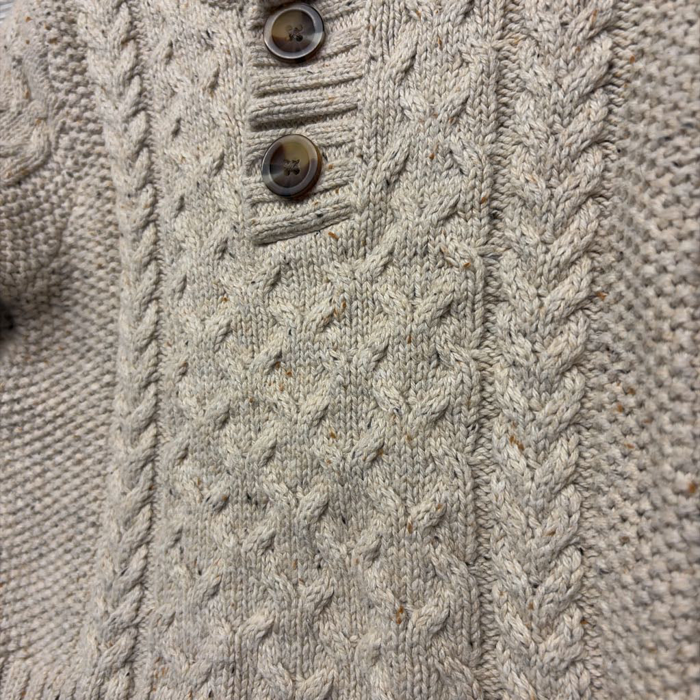 Cable Knit Henley Sweater 18M