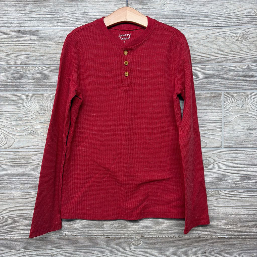 LS Waffle Knit Henley Shirt 10