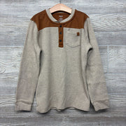 LS HW Waffle Knit Henley Shirt Chest Pocket 10