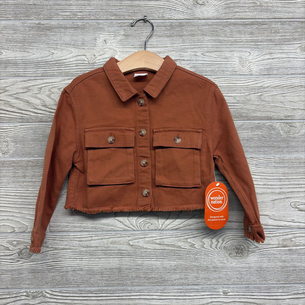 NEW Cropped Denim Jacket Frayed 4T