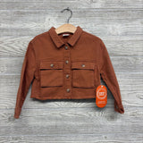 NEW Cropped Denim Jacket Frayed 4T