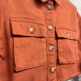 NEW Cropped Denim Jacket Frayed 4T