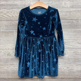 LS Velvet Dress Stars 4T