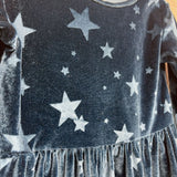 LS Velvet Dress Stars 4T