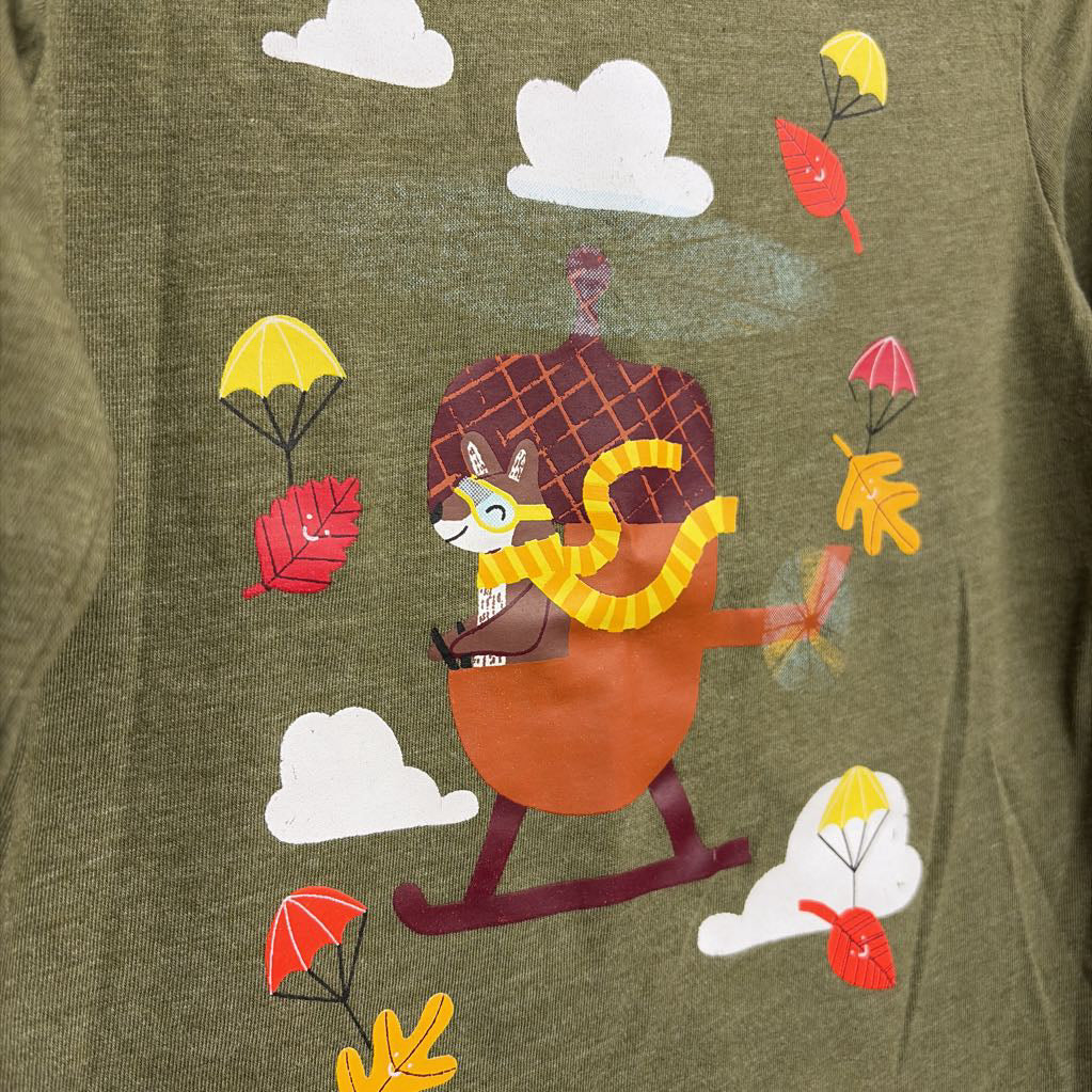 LS Shirt Squirrel Acorn Helicopter 4T