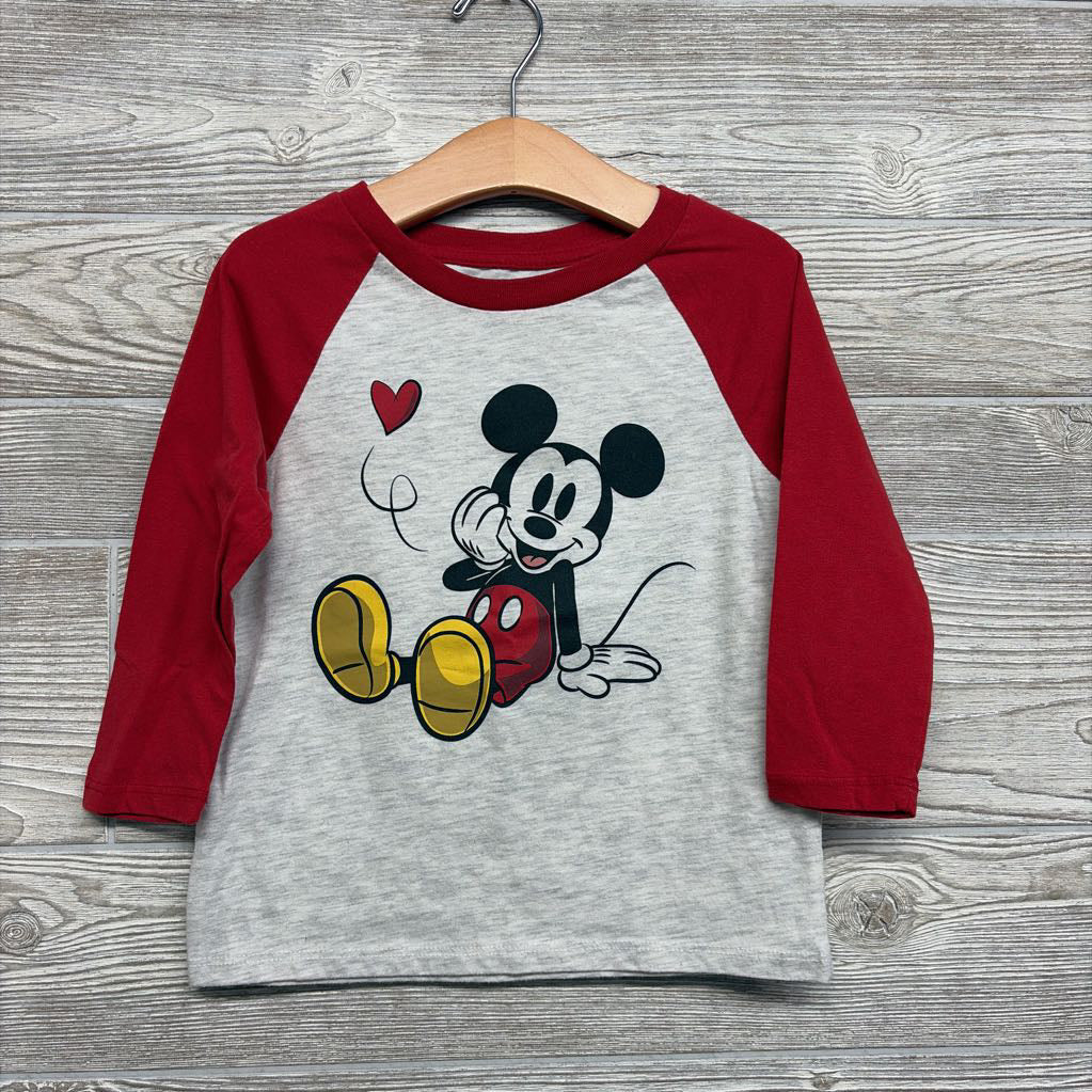 LS Shirt Mickey Mouse Heart 4T