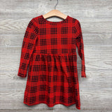 LS Plaid Dress 5T