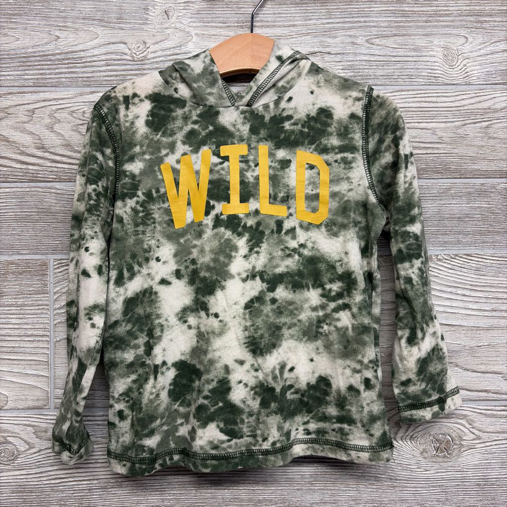 LS Shirt W/ Hood Tie Dye Wild 4T