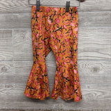 LS Lace Bodysuit & Bell Bottom Pants Flowers 12-18M