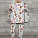 2 Pc LS PJs Cookies Milk 3T