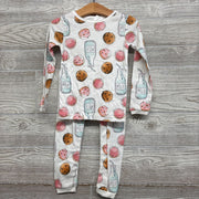 2 Pc LS PJs Cookies Milk 3T