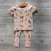 2 Pc Bamboo PJs Cheetahs 12M