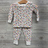 2 Pc Bamboo PJs Animal Print 12M
