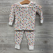 2 Pc Bamboo PJs Animal Print 12M