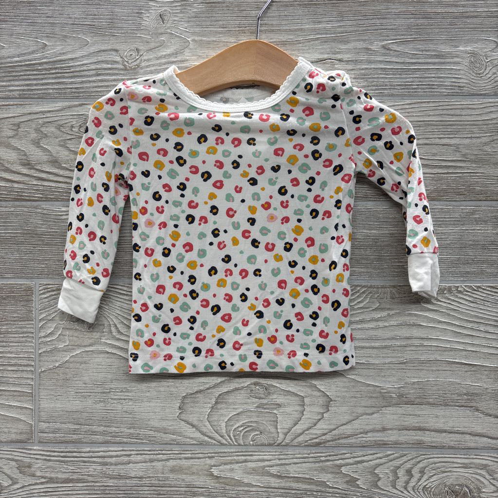 2 Pc Bamboo PJs Animal Print 12M