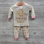 2 Pc LS PJs Sweeter Than Pumpkin 12M