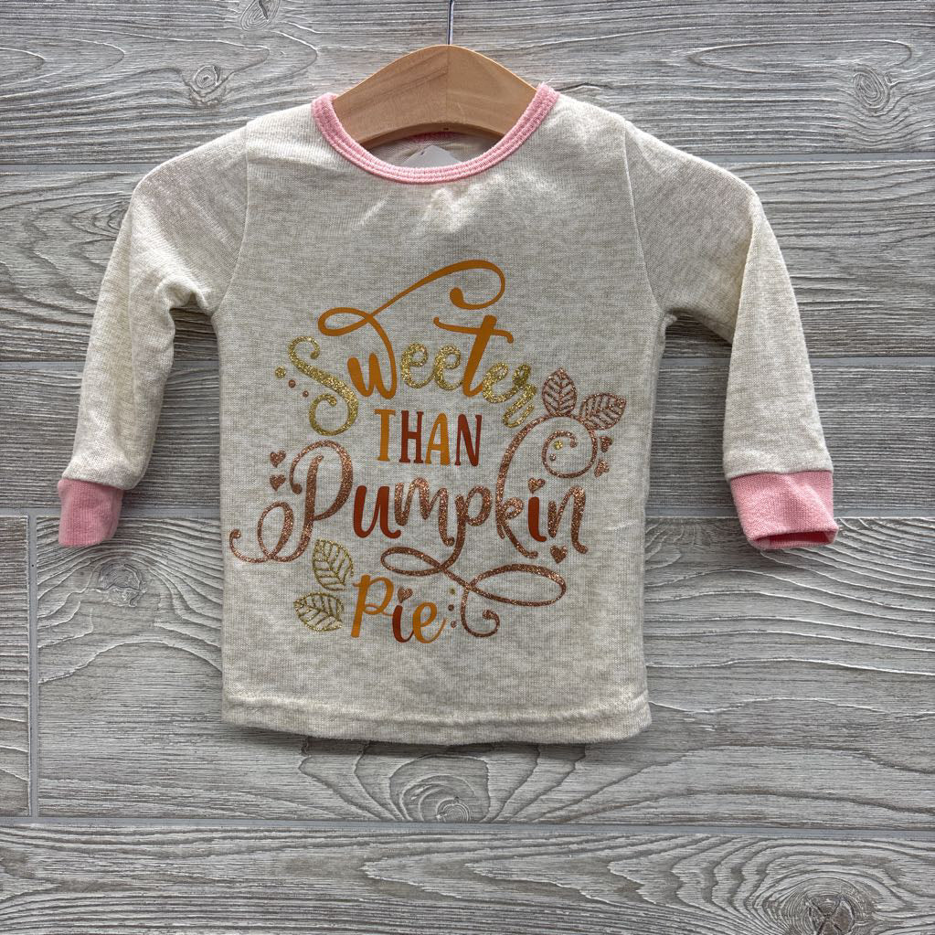 2 Pc LS PJs Sweeter Than Pumpkin 12M
