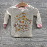 2 Pc LS PJs Sweeter Than Pumpkin 12M