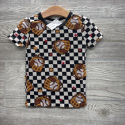 2 Pc Bamboo PJs Checker Baseball 2-3T