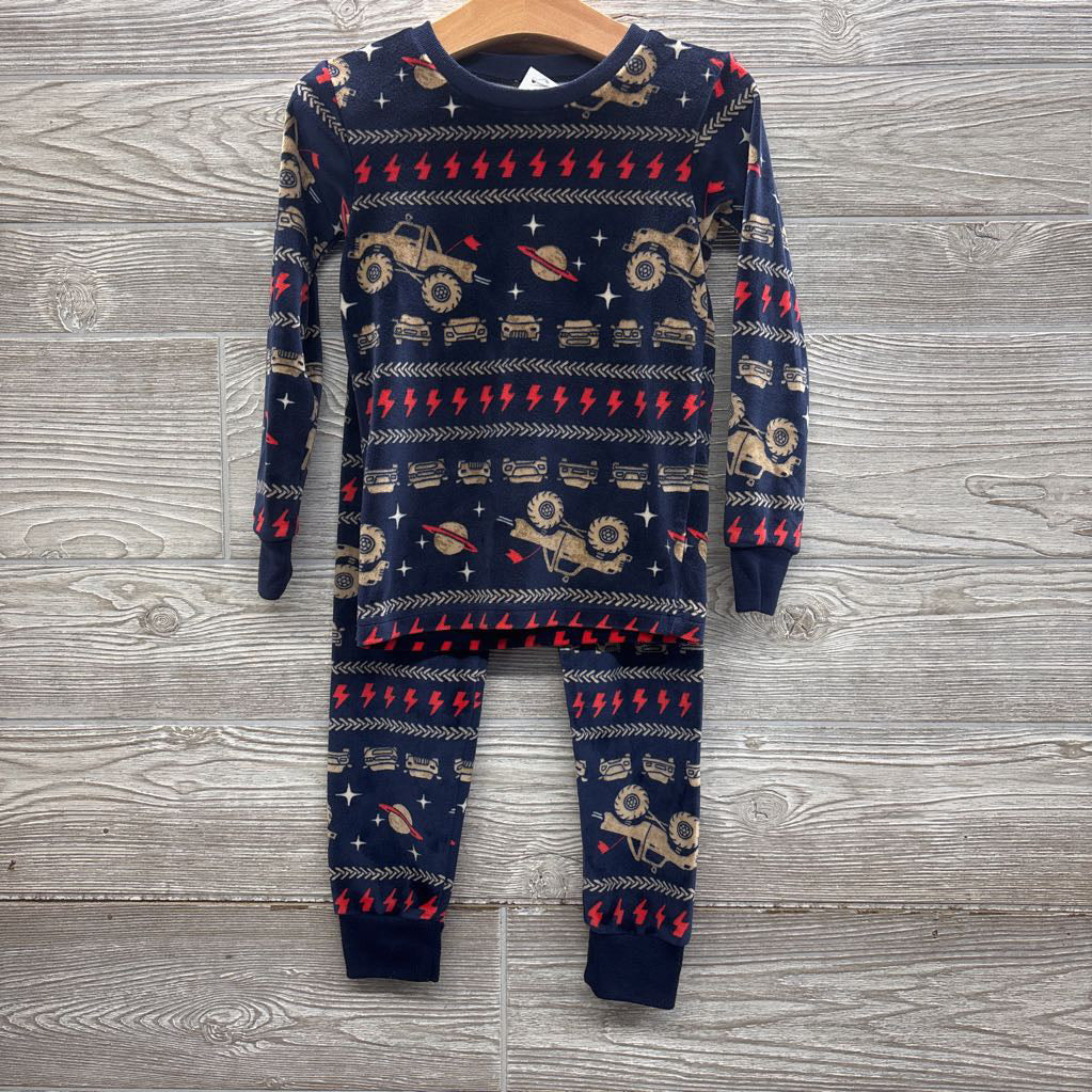 2 Pc LS Cozy Pjs Monster Trucks 4T