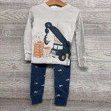2 Pc LS PJs Crane Construction Vehicles 4T