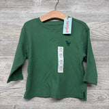 NEW LS Waffle Knit Oversized Shirt Dinosaur 18M
