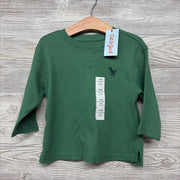 NEW LS Waffle Knit Oversized Shirt Dinosaur 18M