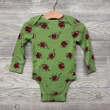 Nw/oT LS Bodysuit Footballs 12-18M