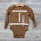 NEW LS Bodysuit Football 12-18M