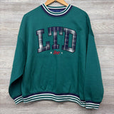NEW Crewneck Plaid Logo 16-18