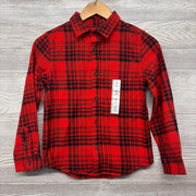 NEW LS Plaid Button Up Shirt Chest Pocket 8
