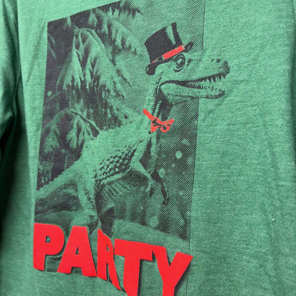 LS Shirt Party Dinosaur 6-7